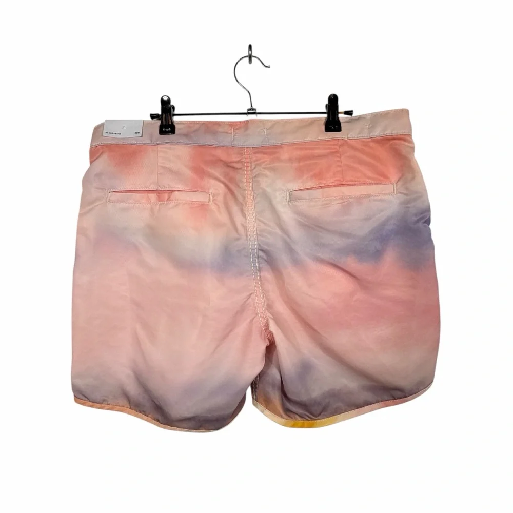 True Religion Pink Tie-Dye Board Shorts Size 33